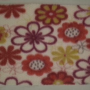 Multicolour Floral Embroidered Mesh Fabric